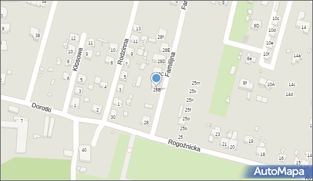 Zabrze, Rogoźnicka, 28B, mapa Zabrza