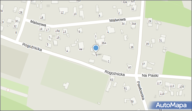 Zabrze, Rogoźnicka, 3, mapa Zabrza