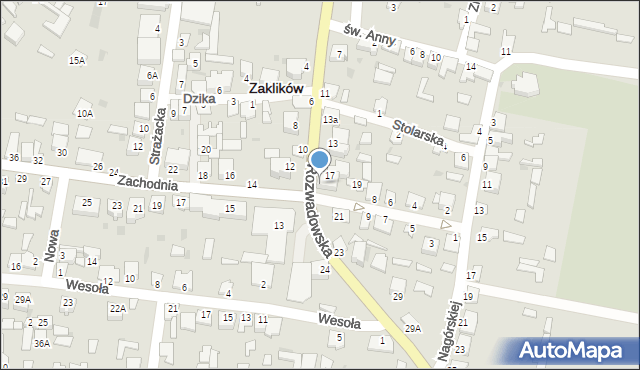 Zaklików, Rozwadowska, 19, mapa Zaklików