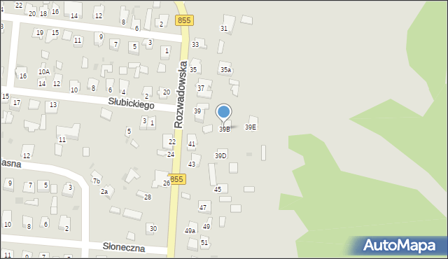 Zaklików, Rozwadowska, 39B, mapa Zaklików