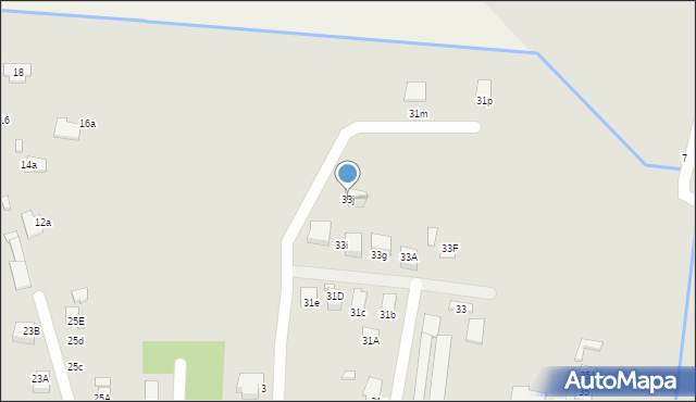 Zamość, Robotnicza, 33j, mapa Zamościa