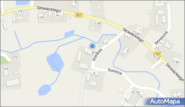 Zaręba, Rolnicza, 4, mapa Zaręba