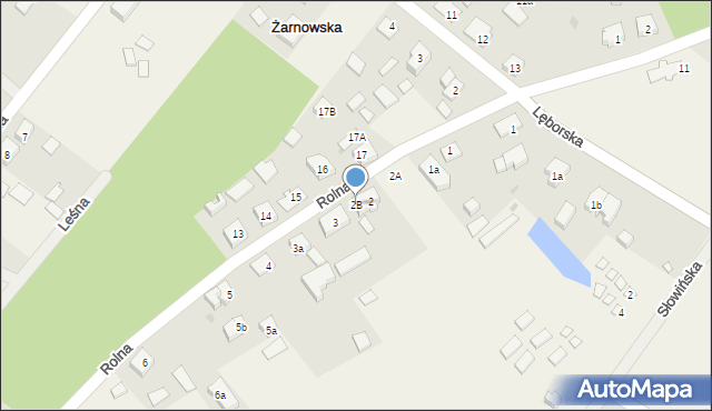 Żarnowska, Rolna, 2B, mapa Żarnowska