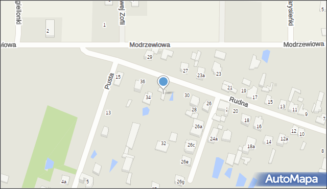 Aleksandrów Łódzki, Rudna, 32, mapa Aleksandrów Łódzki