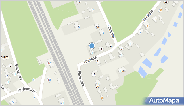 Bełchów, Ruciana, 1, mapa Bełchów