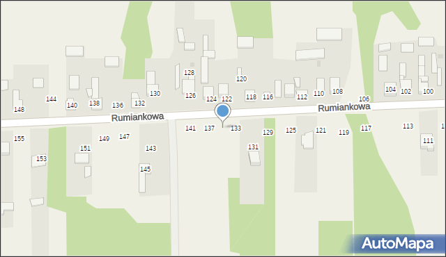 Cykarzew Północny, Rumiankowa, 135, mapa Cykarzew Północny