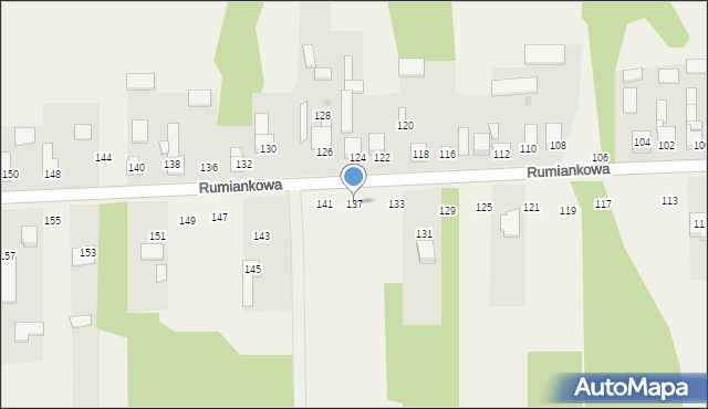 Cykarzew Północny, Rumiankowa, 137, mapa Cykarzew Północny