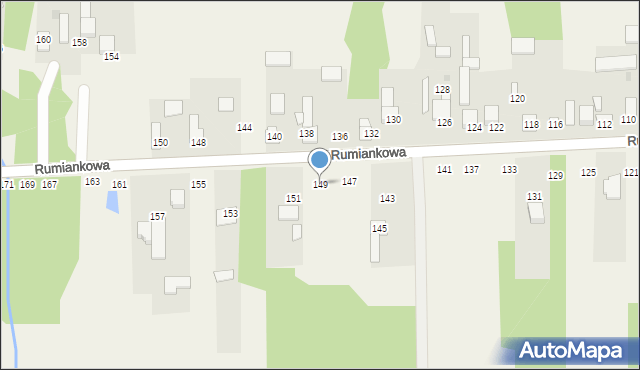 Cykarzew Północny, Rumiankowa, 149, mapa Cykarzew Północny