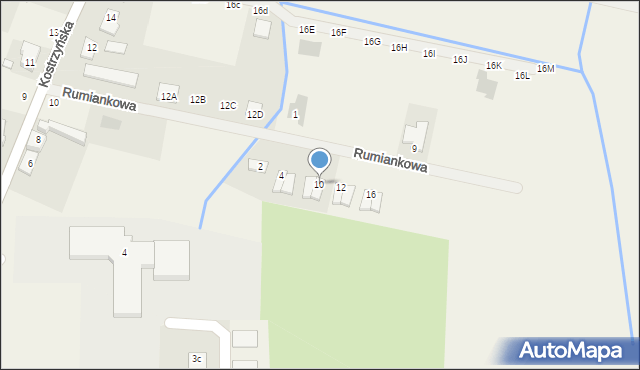 Czerlejno, Rumiankowa, 10, mapa Czerlejno