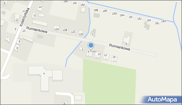 Czerlejno, Rumiankowa, 6, mapa Czerlejno