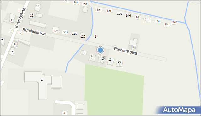 Czerlejno, Rumiankowa, 8, mapa Czerlejno