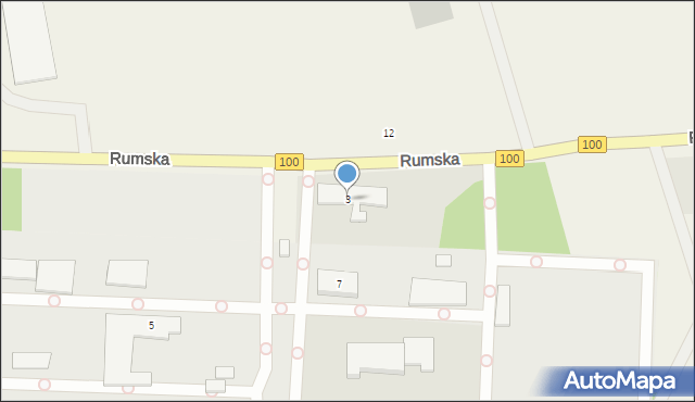 Dębogórze, Rumska, 3, mapa Dębogórze