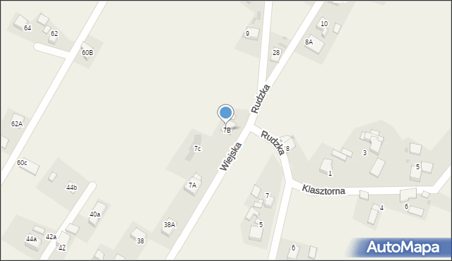 Gaszowice, Rudzka, 7B, mapa Gaszowice