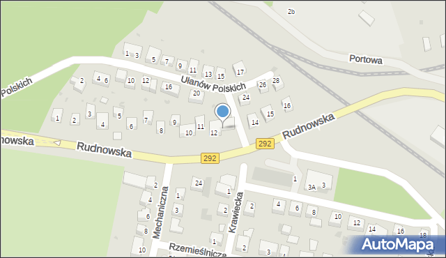 Głogów, Rudnowska, 13, mapa Głogów