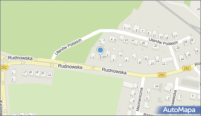 Głogów, Rudnowska, 2, mapa Głogów