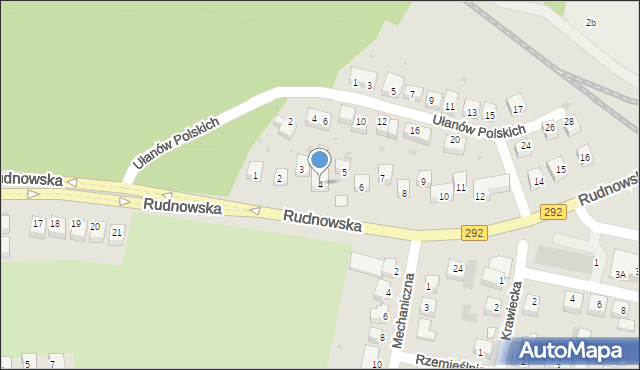 Głogów, Rudnowska, 4, mapa Głogów