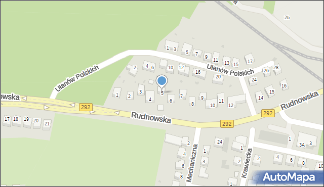 Głogów, Rudnowska, 5, mapa Głogów