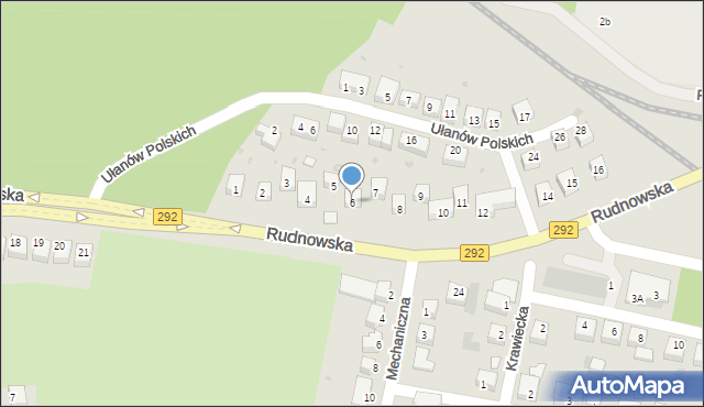 Głogów, Rudnowska, 6, mapa Głogów