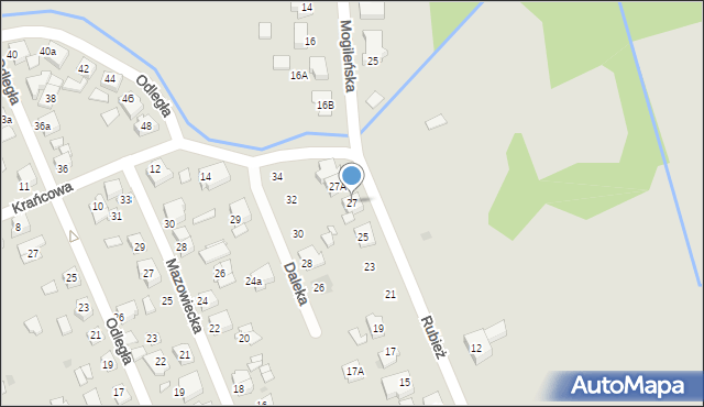 Gniezno, Rubież, 27, mapa Gniezna