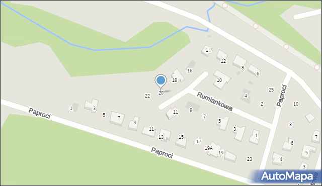 Goleniów, Rumiankowa, 20, mapa Goleniów