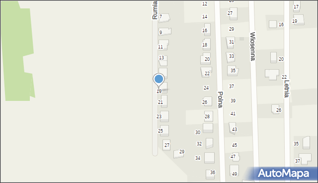 Gościcino, Rumiankowa, 19, mapa Gościcino