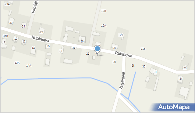 Granice, Rubinowa, 24, mapa Granice