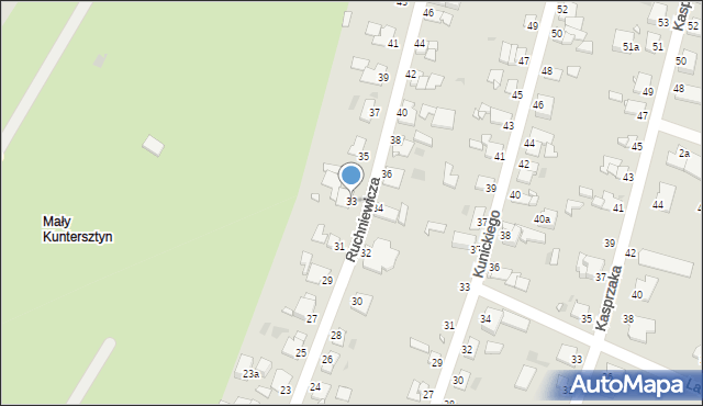 Grudziądz, Ruchniewicza Alojzego, 33, mapa Grudziądza