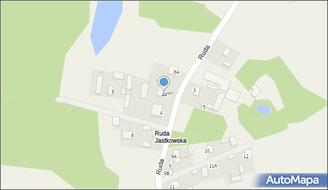 Jastkowice, Ruda, 4A, mapa Jastkowice