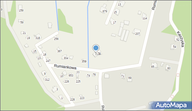 Jaworze, Rumiankowa, 78A, mapa Jaworze