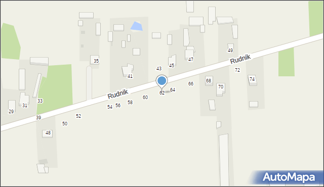 Kąkolewnica, Rudnik, 62, mapa Kąkolewnica