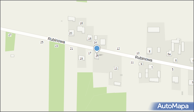 Kamień, Rubinowa, 15, mapa Kamień