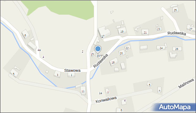 Karpniki, Rudawska, 13, mapa Karpniki