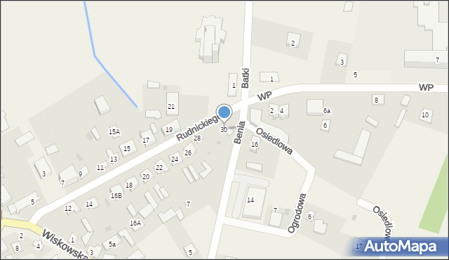 Komarówka Podlaska, Rudnickiego Jana, ks., 30, mapa Komarówka Podlaska