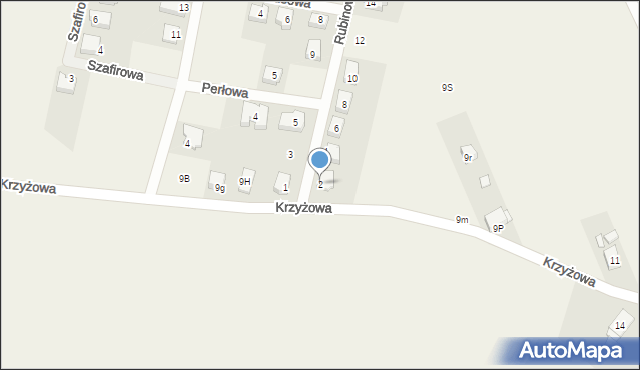 Komprachcice, Rubinowa, 2, mapa Komprachcice