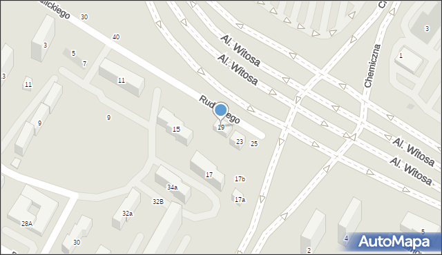 Lublin, Rudlickiego Jerzego, 19, mapa Lublina