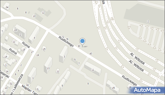 Lublin, Rudlickiego Jerzego, 32, mapa Lublina