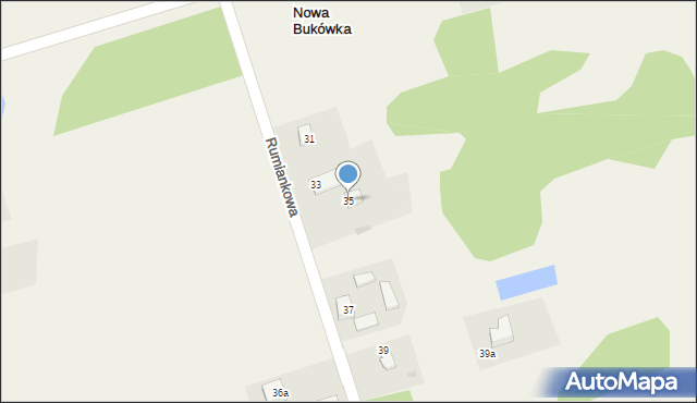 Nowa Bukówka, Rumiankowa, 35, mapa Nowa Bukówka