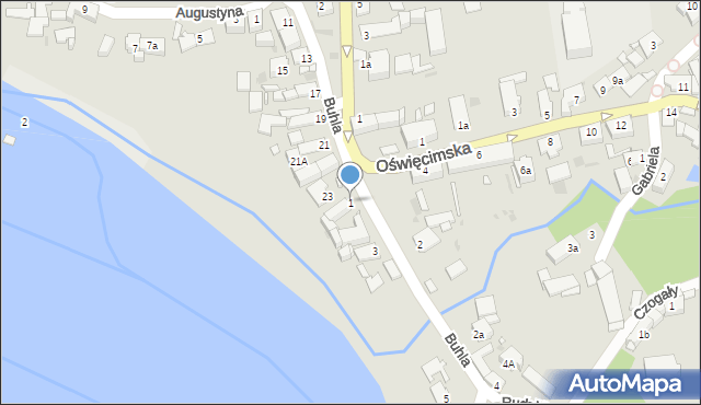 Opole, Rudzkiego Franciszka, ks., 1, mapa Opola