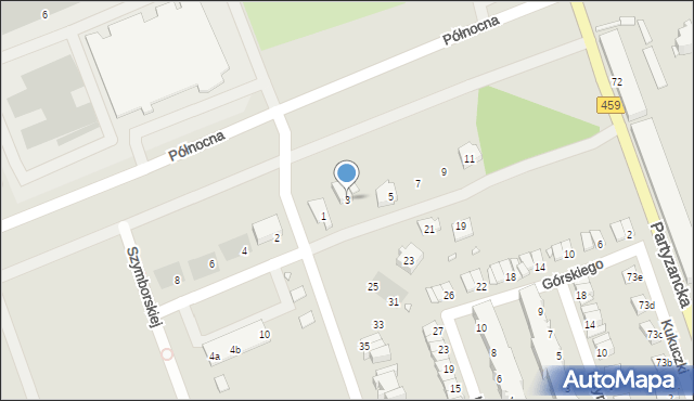 Opole, Rutkiewicz Wandy, 3, mapa Opola