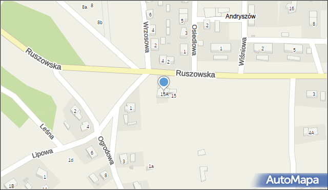 Osiecznica, Ruszowska, 15A, mapa Osiecznica