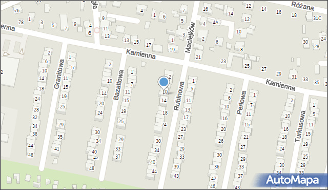 Piekary Śląskie, Rubinowa, 12, mapa Piekary Śląskie