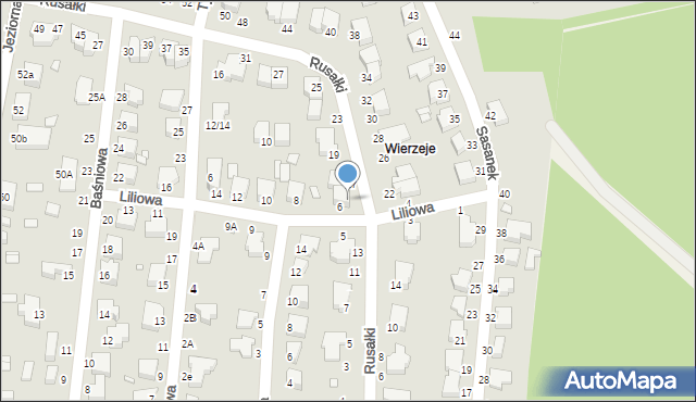 Piotrków Trybunalski, Rusałki, 15, mapa Piotrków Trybunalski