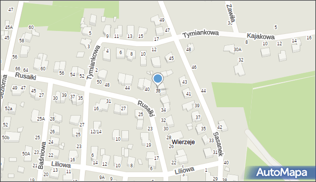 Piotrków Trybunalski, Rusałki, 38, mapa Piotrków Trybunalski