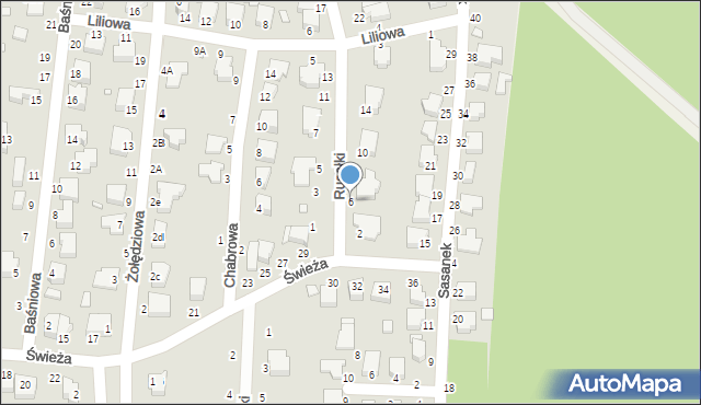 Piotrków Trybunalski, Rusałki, 6, mapa Piotrków Trybunalski