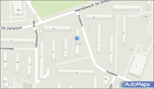 Płock, Rutskich Haliny i Stefana, 2, mapa Płock