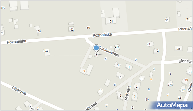 Pobiedziska, Rumiankowa, 7, mapa Pobiedziska