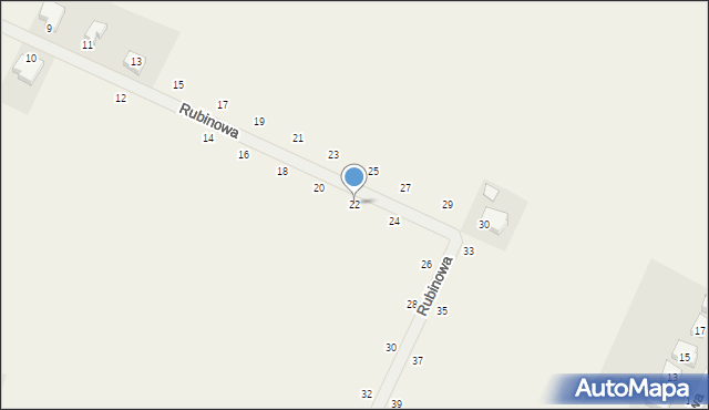 Przygodzice, Rubinowa, 22, mapa Przygodzice