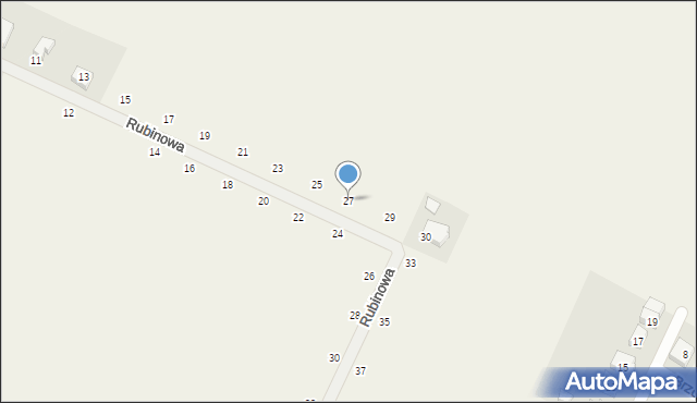 Przygodzice, Rubinowa, 27, mapa Przygodzice