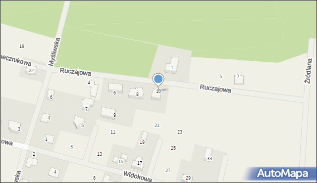 Przytok, Ruczajowa, 10, mapa Przytok