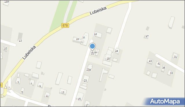 Racławice, Rudnicka, 21, mapa Racławice